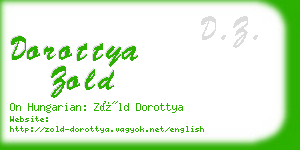 dorottya zold business card